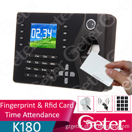 Low cost 2.8" TFT Screen 100,000 records TCP/IP USB fingerprint time attendance